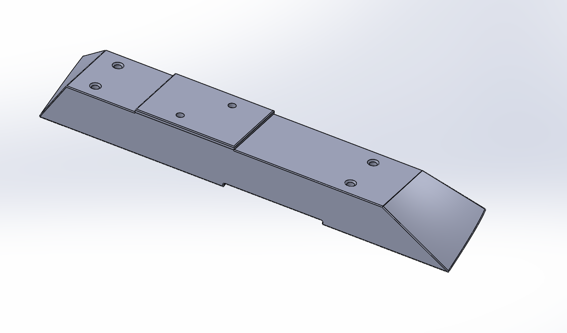 ISO view of a single base wedge.