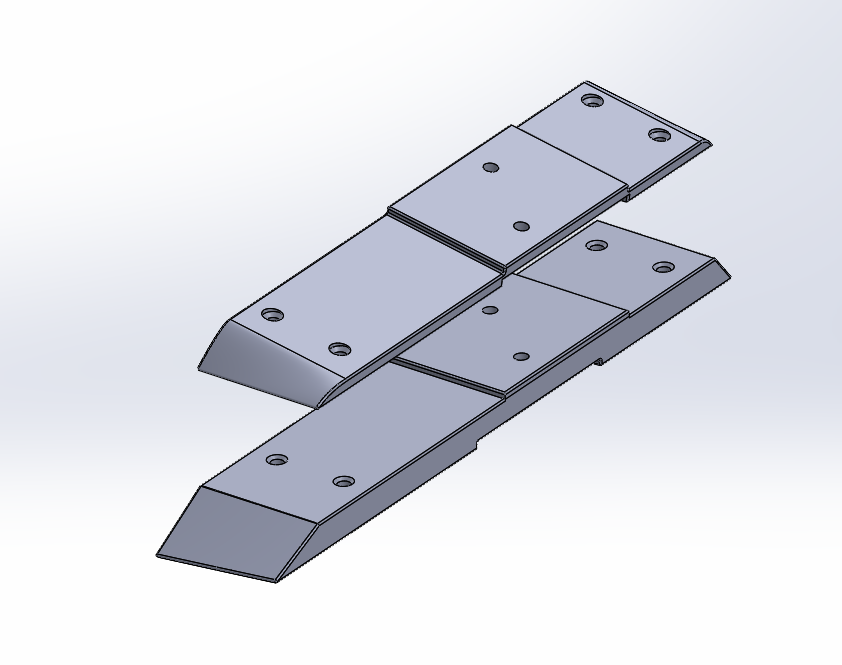 A base wedge and a shim wedge