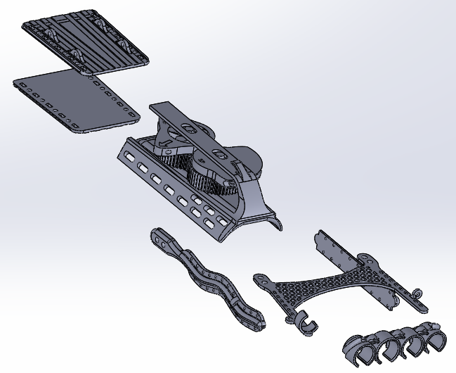 Orthotic Exoskeleton Exploded View